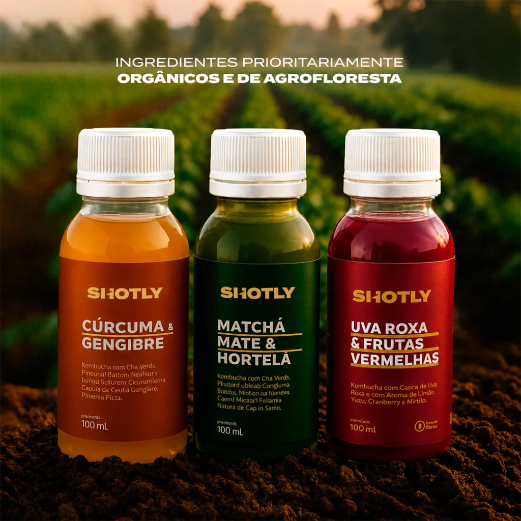 Kit Mix Shot Cúrcuma e Gengibre + Matchá-Mate e Hortelã + Shot Uva Roxa e Frutas Vermelhas — imagem 9 de 15