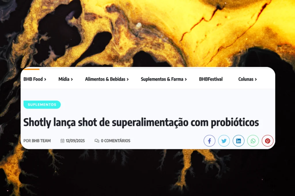 Shotly lança shot de superalimentação com probióticos