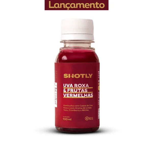 Kit Shot Uva Roxa e Frutas Vermelhas