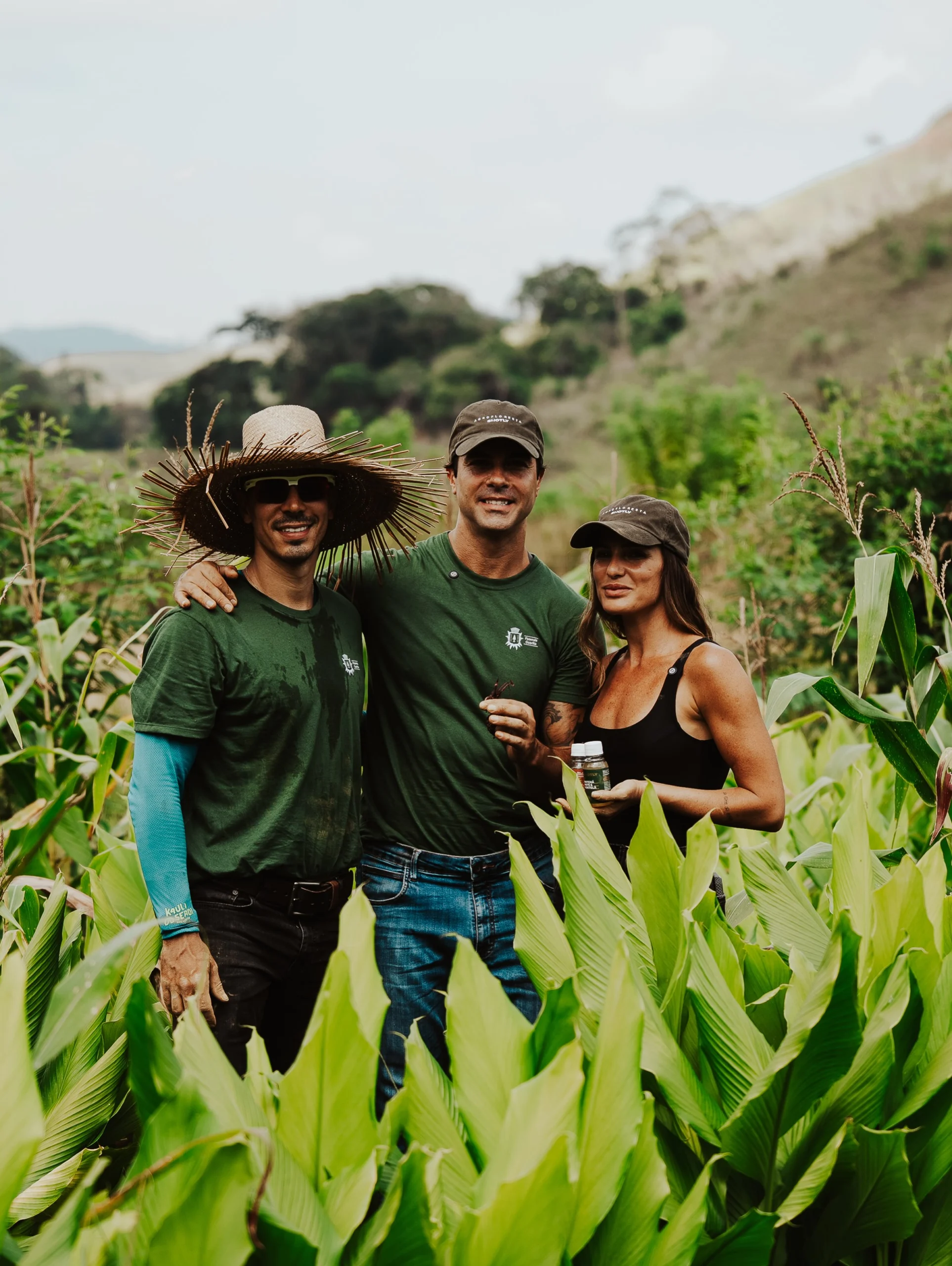 Publicação no Instagram: Neste último ano, plantámos 33.333 mudas de cúrcuma, gengibre e beterraba, junto com 23 espécies de árvores…